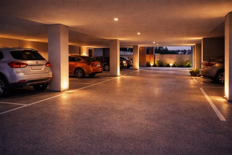 Garagem coberta