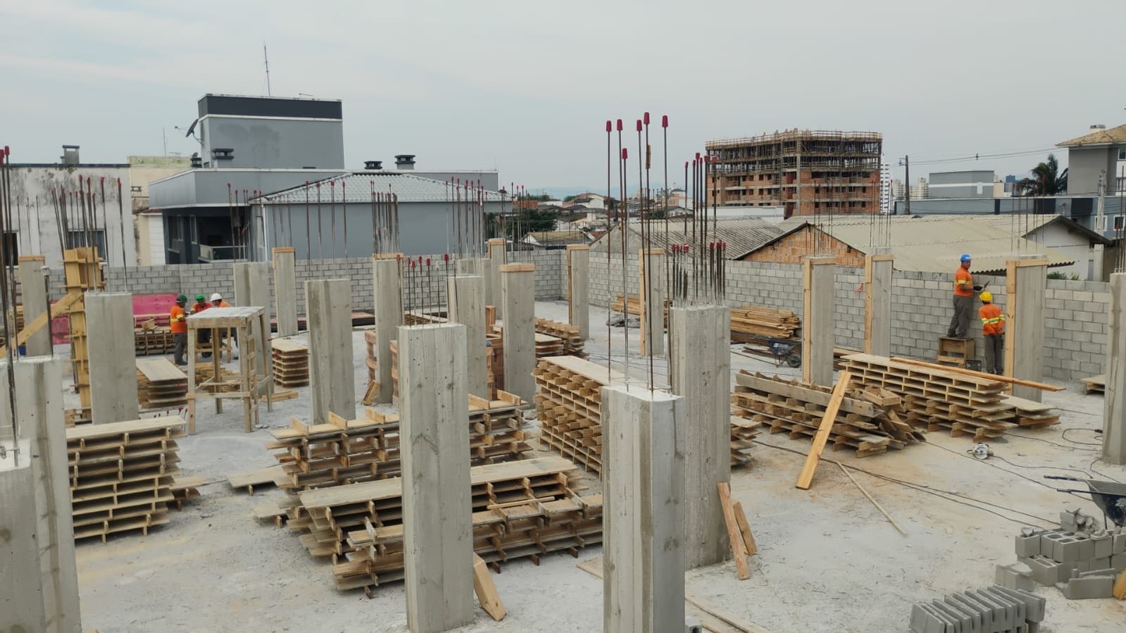Equipe / obra da Construtora Afinco